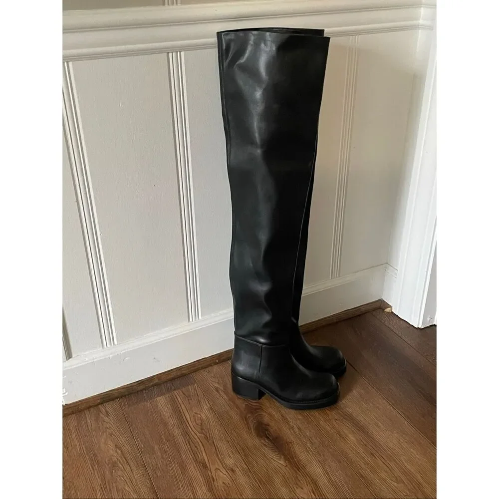 Jeffery Campbell Reflect OK Thigh High Boots 6.5